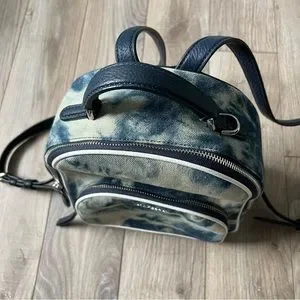 Kate Spade Jackson Tie Dye Mini Backpack blue jean Kate Spade Denim Tie Dye Leather Trim Mini Backpack  main image 4